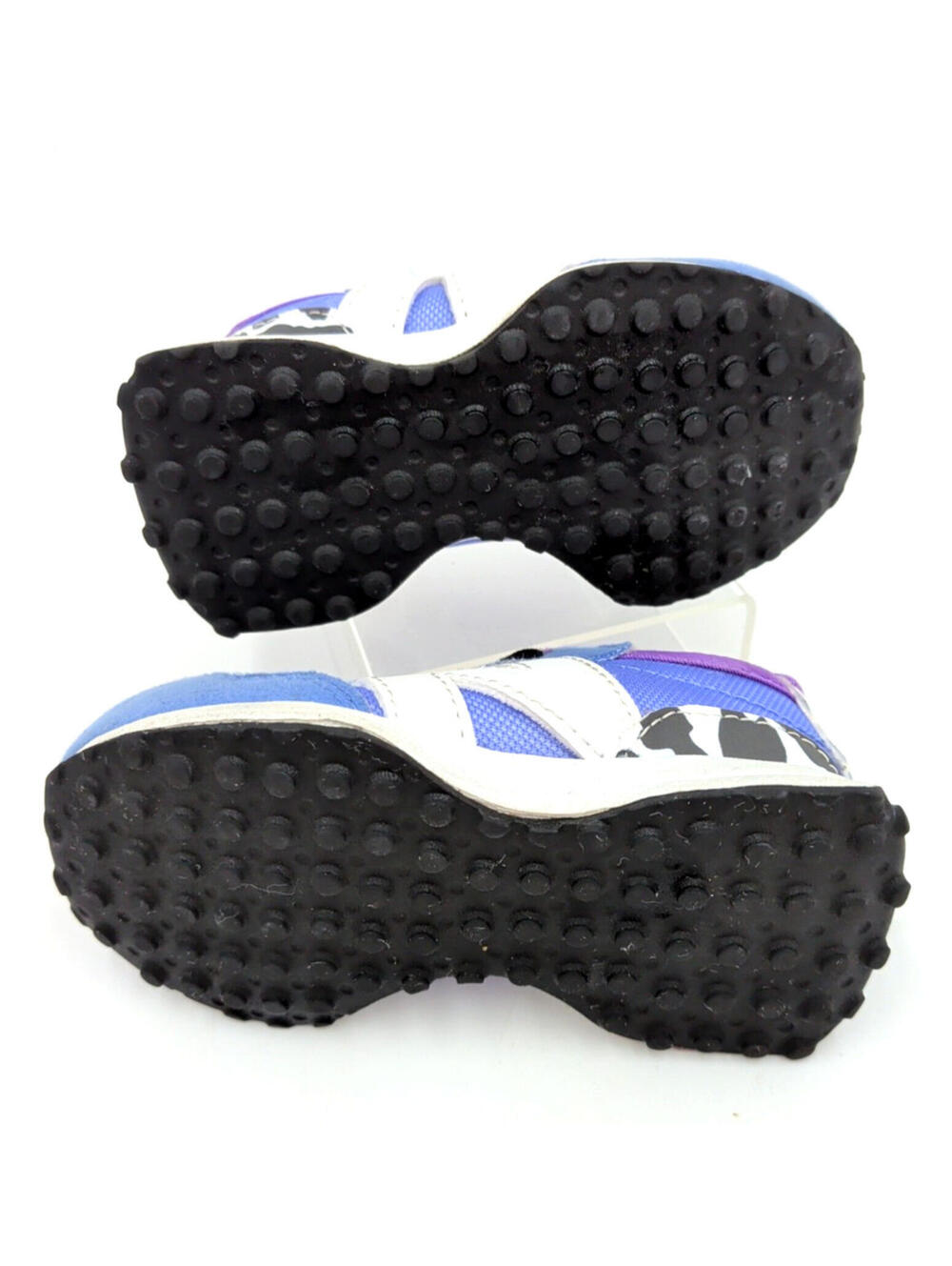 New Balance 327 Infant/Toddler Shoes SZ 5, Violet/Blue Dalmatian - Picture 5 of 9